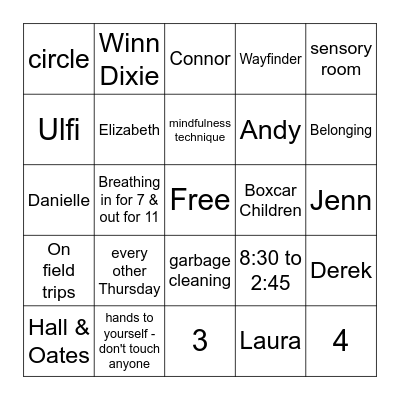 26 Family Night Bingo Card