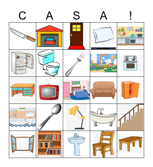 La casa Bingo Card