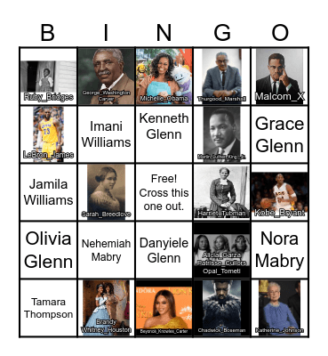 BLACK HISTORY Bingo Card