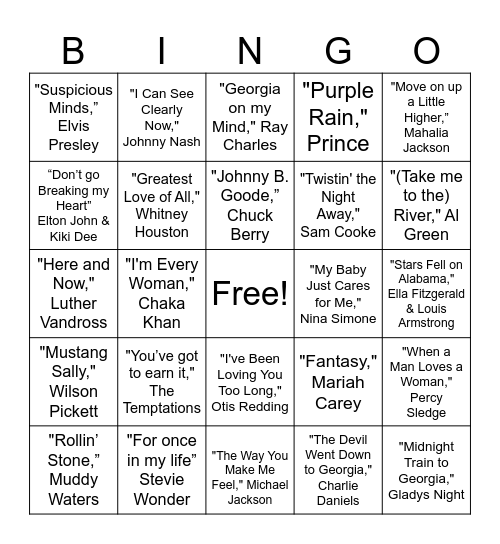 Sunshiny Day Bingo! Bingo Card