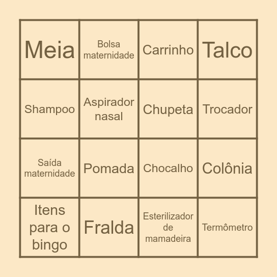 Bingo do Ravi Bingo Card