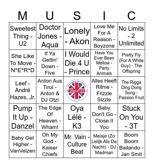 409 Bingo Card
