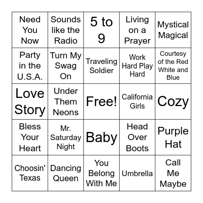 Singo Bingo!!! Bingo Card