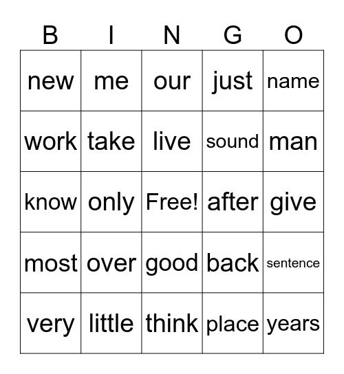 2 Bingo Card