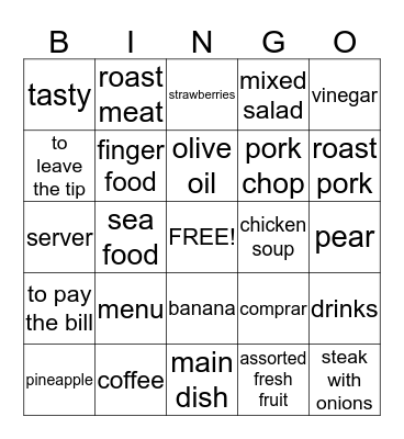 Capitulo siete Bingo Card