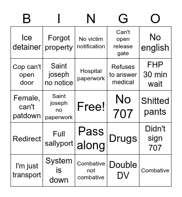 Sallyport BINGO Card