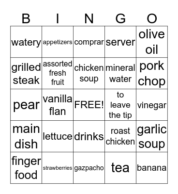 Capitulo siete Bingo Card