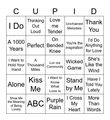 Game 4 Small Stage. BIg Heart. Forever ACT Bingo Card