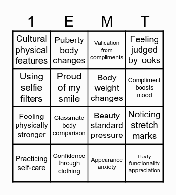 Mind Over Bingo Card