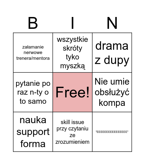 Mentoring new batch Bingo Card