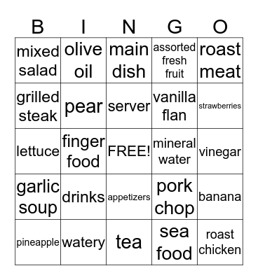 Capitulo siete Bingo Card