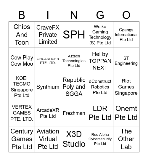 whosa comin Bingo Card