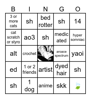ONYX’S BINGO Card