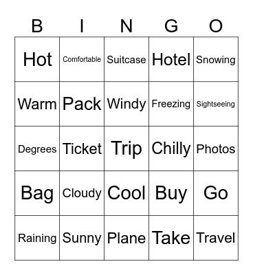 Unit 4 Bingo Card