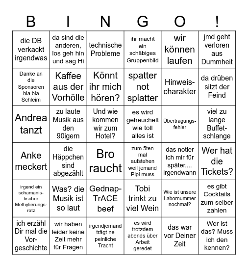 Spuren Workshop BS-Bingo Card