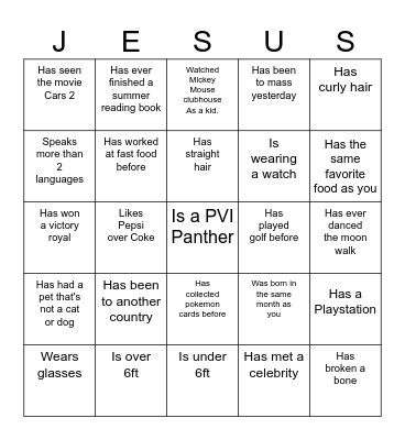 Bingo Card
