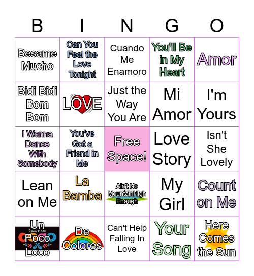Heart Month BINGO Card