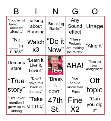 Demaris Bingo Card