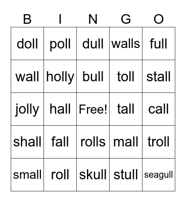 _all, _ull, _oll Bingo Card