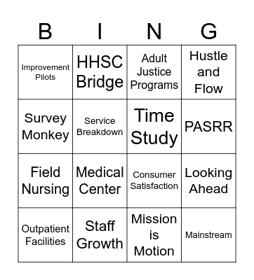 CHCS- Executive Team Meeting- ABH Bingo Card