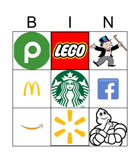 Logo Bingo! Bingo Card