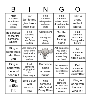 Frisky Social Bingo Card