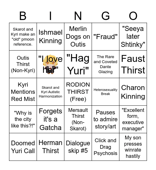 MERLIN LIMBUS BINGO Card