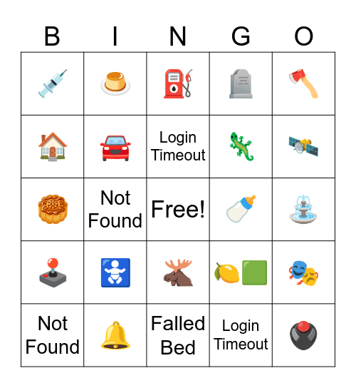 Emoji Bingo Card