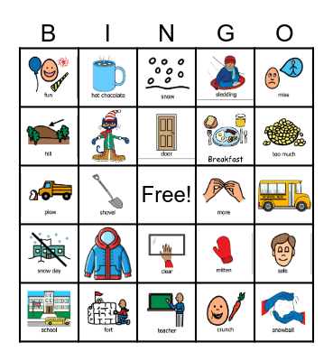 Pete the Cat Bingo Card