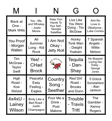 Fresh Country! Bingo Card