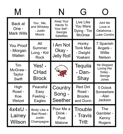 Fresh Country! Bingo Card