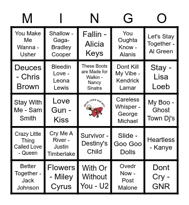 Love Me or Leave Me! Bingo Card
