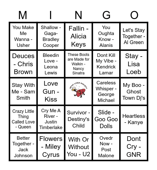 Love Me or Leave Me! Bingo Card