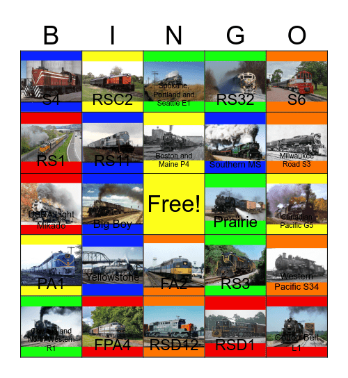 ALCOs and other preserved engines that I would like to record John will say "I'm not happy Curious George not happy" one day Bingo Card