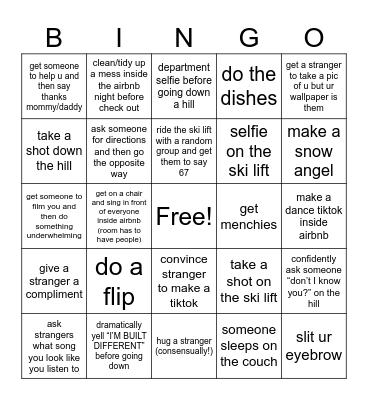 TAW 2026 Blue Mountain!! Bingo Card