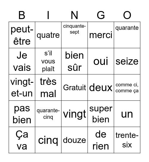 Christopher Gonzalez Bingo Card