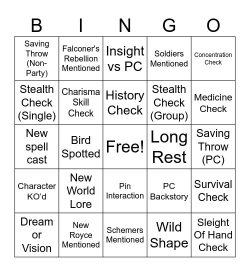 Eternal Night Pun [CR 4.16] Bingo Card