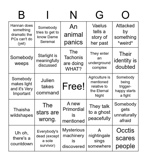 C4e16 Story Bingo Card