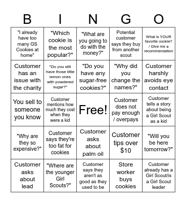 Booth Bingo Card