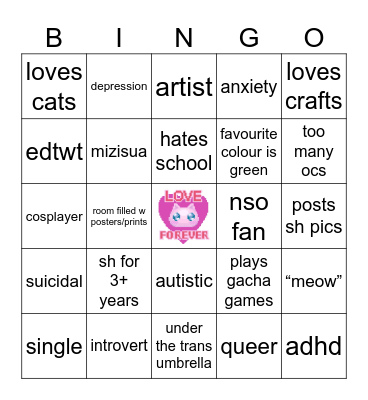 calikoppi’s Bingo Card