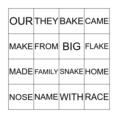 Bingo Card