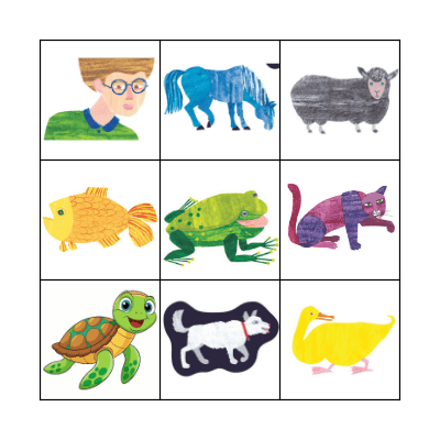 BROWN BEAR and PETS Bingo Card