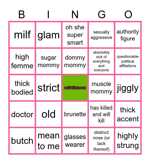 Blorbo Finn-Go Bingo Card