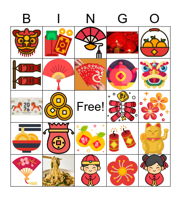Lunar New Year--Discovery Bingo Card