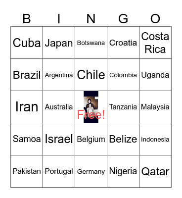 Where in the World is Judy? ✈️ Bingo Card