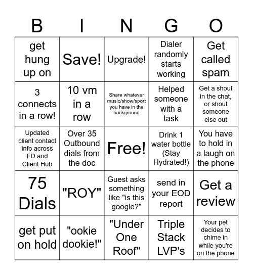 WFH Proactive Bigno Bingo Card