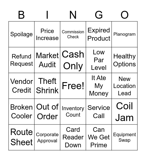 Imperial Bingo Card