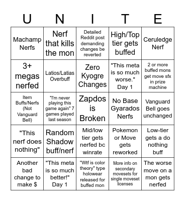 Pokemon Day 2026 Bingo Card