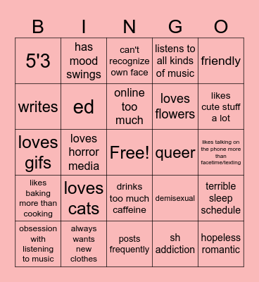 hi Bingo Card