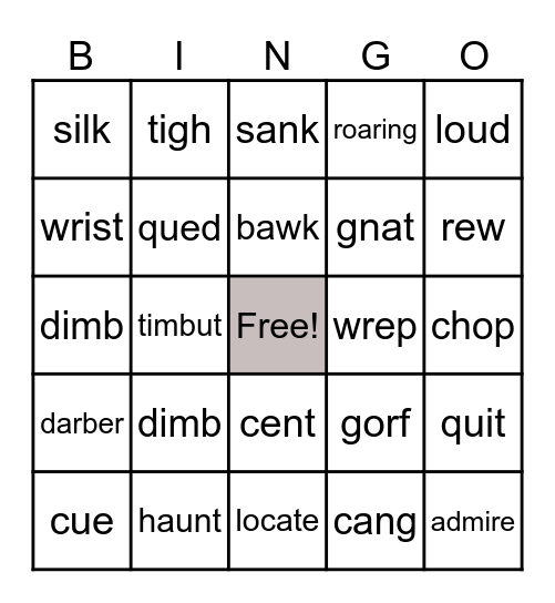 BINGO! Bingo Card